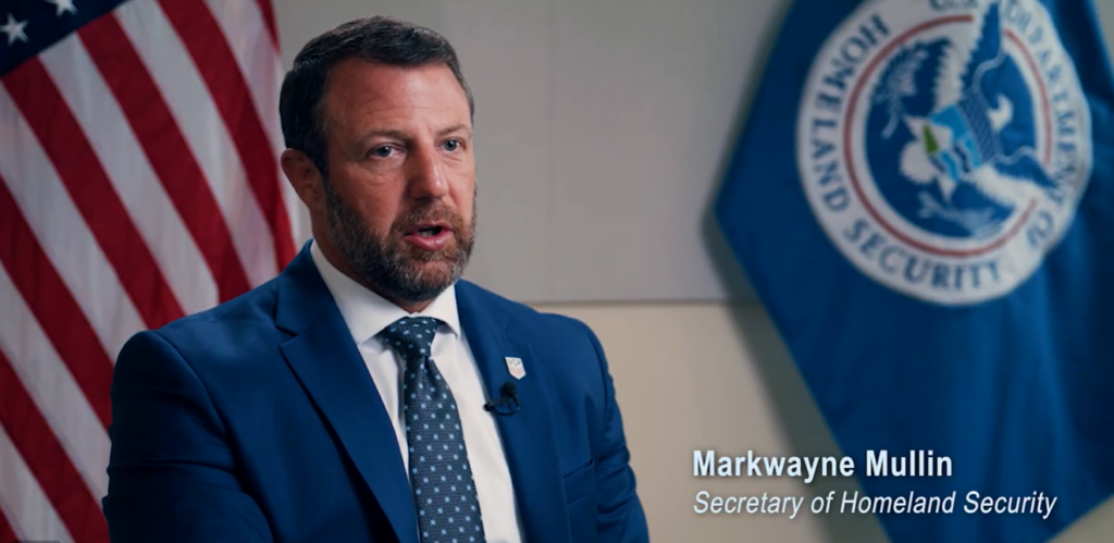 Markwayne Mullin, Secretary of Homeland Security, Endorses the 9/11 Legacy Foundation and Resiliency of 9/11 Film